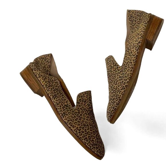 LUCKY BRAND Cahill Cheetah Print Soft Suede Leather Flats 9.5 - Picture 3 of 7